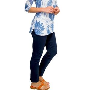 Gretchen Scott Goddess Navy Gripeless Pants